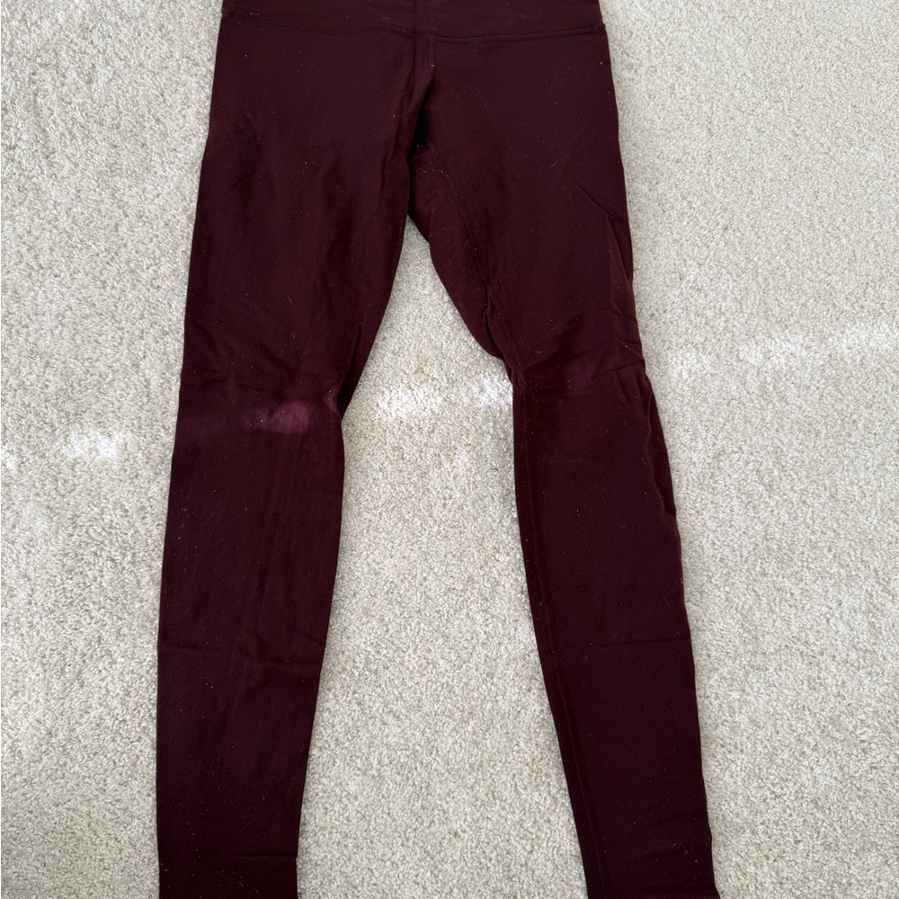 Lululemon Burgundy Leggings